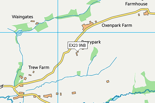 EX23 9NB map - OS VectorMap District (Ordnance Survey)