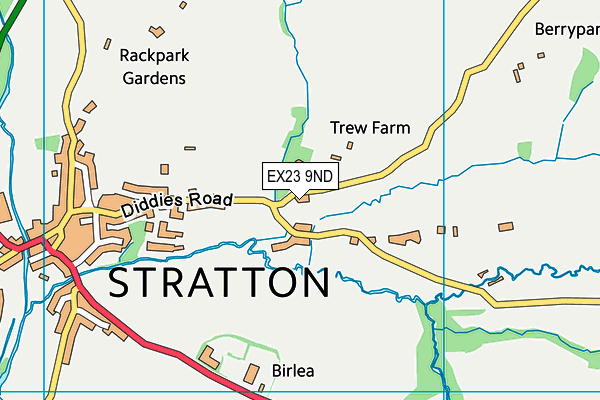 EX23 9ND map - OS VectorMap District (Ordnance Survey)