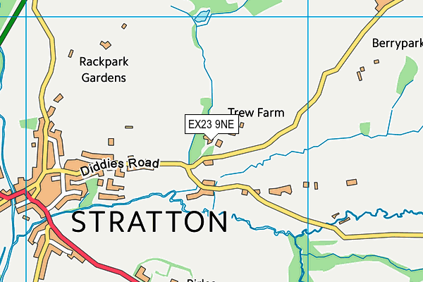 EX23 9NE map - OS VectorMap District (Ordnance Survey)