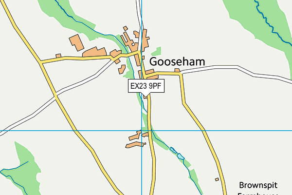 EX23 9PF map - OS VectorMap District (Ordnance Survey)