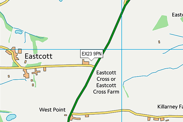 EX23 9PN map - OS VectorMap District (Ordnance Survey)