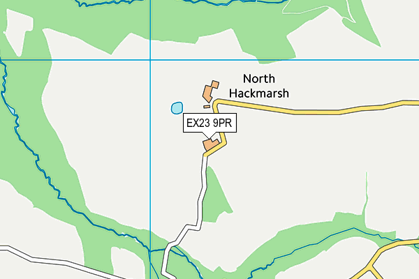 EX23 9PR map - OS VectorMap District (Ordnance Survey)