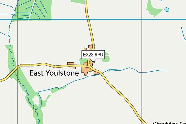 EX23 9PU map - OS VectorMap District (Ordnance Survey)