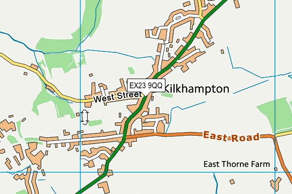 EX23 9QQ map - OS VectorMap District (Ordnance Survey)