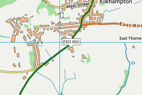 Kilkhampton Junior and Infant School map (EX23 9QU) - OS VectorMap District (Ordnance Survey)
