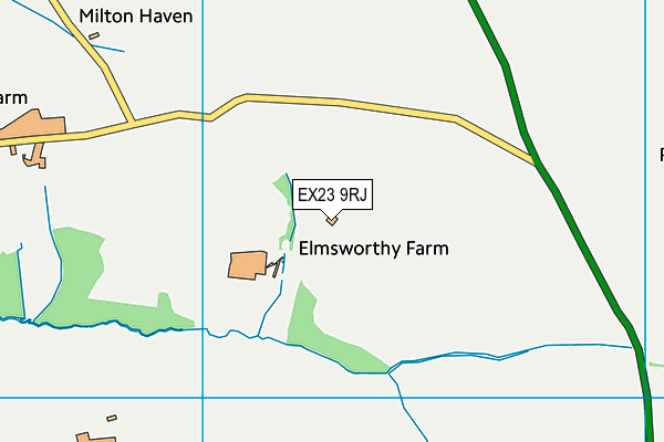 EX23 9RJ map - OS VectorMap District (Ordnance Survey)