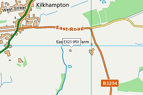 EX23 9RX map - OS VectorMap District (Ordnance Survey)