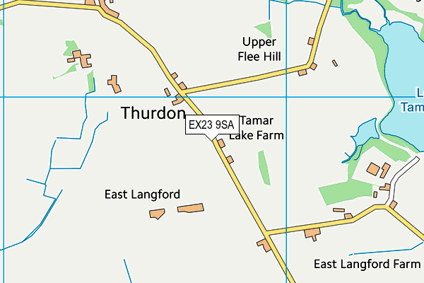 EX23 9SA map - OS VectorMap District (Ordnance Survey)