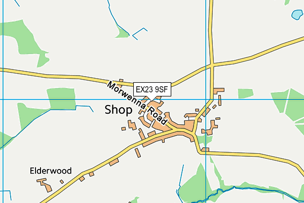 EX23 9SF map - OS VectorMap District (Ordnance Survey)