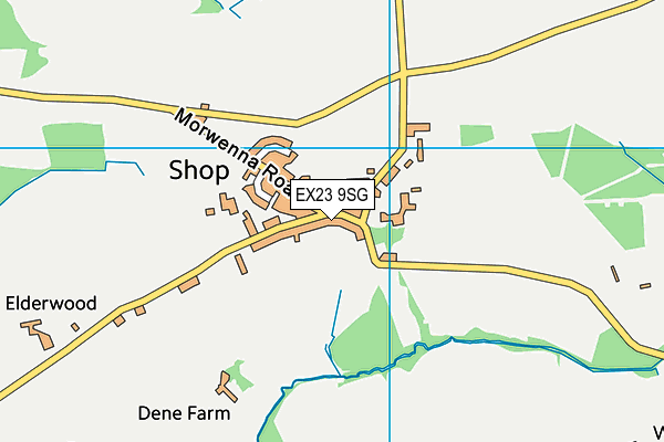 EX23 9SG map - OS VectorMap District (Ordnance Survey)