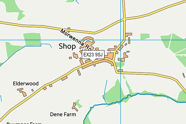EX23 9SJ map - OS VectorMap District (Ordnance Survey)