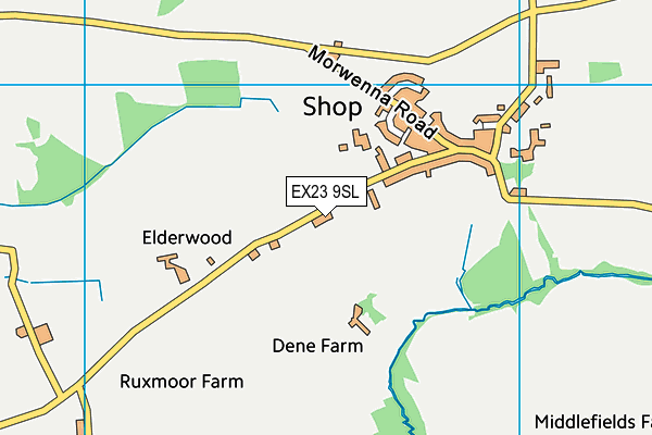 Shop Playing Field map (EX23 9SL) - OS VectorMap District (Ordnance Survey)