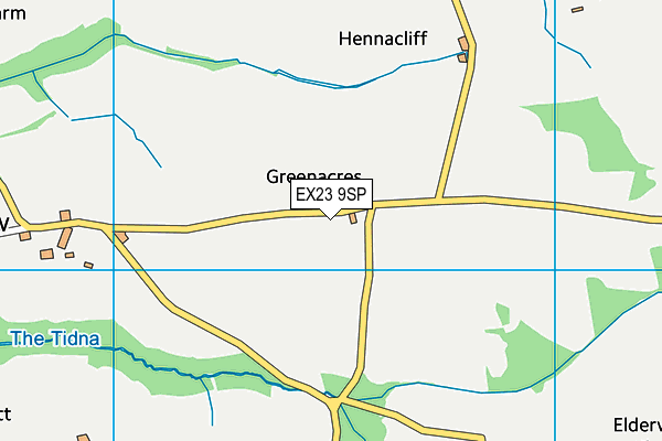 EX23 9SP map - OS VectorMap District (Ordnance Survey)