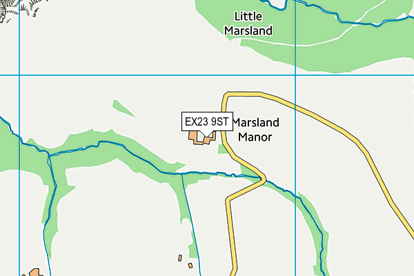 EX23 9ST map - OS VectorMap District (Ordnance Survey)