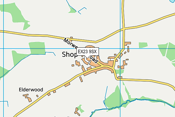 EX23 9SX map - OS VectorMap District (Ordnance Survey)