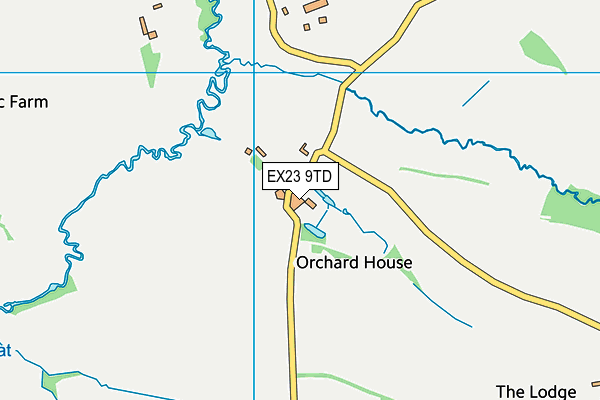 EX23 9TD map - OS VectorMap District (Ordnance Survey)