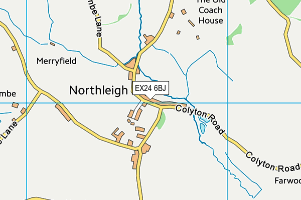 EX24 6BJ map - OS VectorMap District (Ordnance Survey)