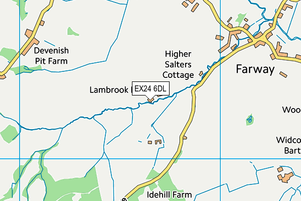 EX24 6DL map - OS VectorMap District (Ordnance Survey)