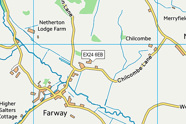 EX24 6EB map - OS VectorMap District (Ordnance Survey)