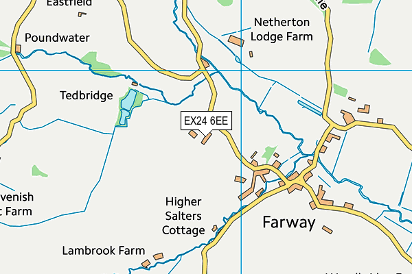 EX24 6EE map - OS VectorMap District (Ordnance Survey)