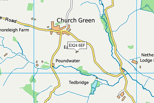 EX24 6EF map - OS VectorMap District (Ordnance Survey)