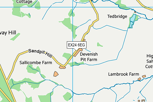 EX24 6EG map - OS VectorMap District (Ordnance Survey)