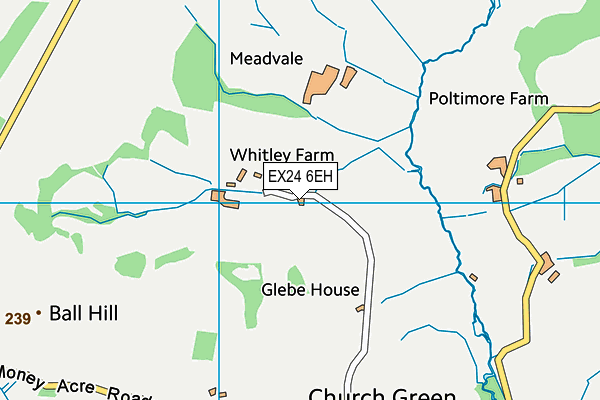 Eastlee Park map (EX24 6EH) - OS VectorMap District (Ordnance Survey)
