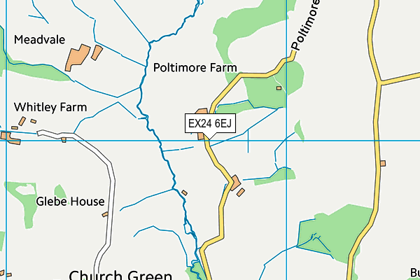 EX24 6EJ map - OS VectorMap District (Ordnance Survey)