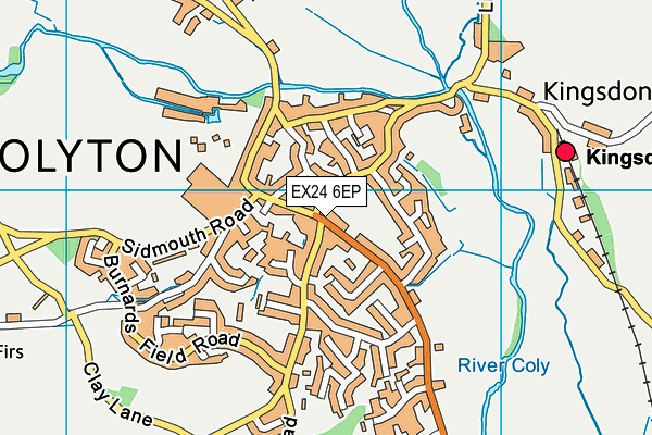 EX24 6EP map - OS VectorMap District (Ordnance Survey)