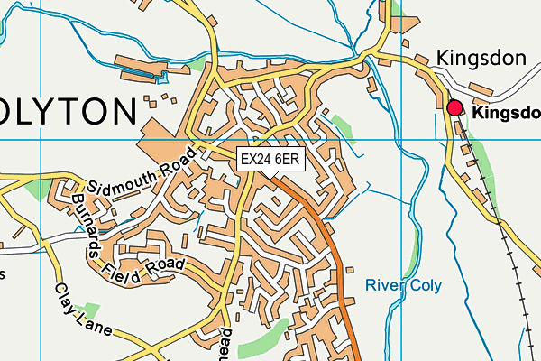 EX24 6ER map - OS VectorMap District (Ordnance Survey)