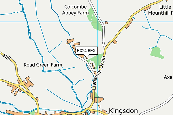 EX24 6EX map - OS VectorMap District (Ordnance Survey)