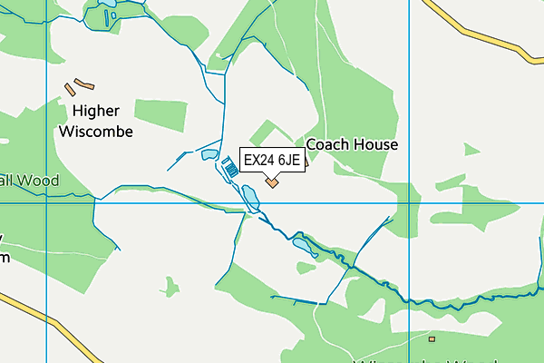 EX24 6JE map - OS VectorMap District (Ordnance Survey)