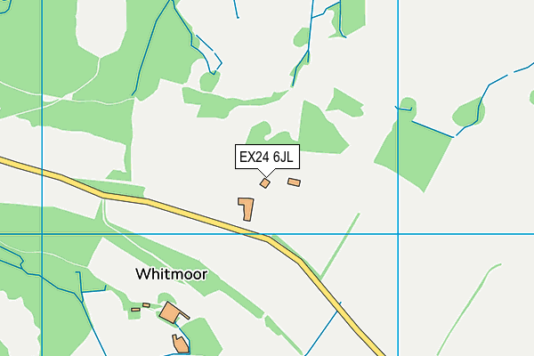 EX24 6JL map - OS VectorMap District (Ordnance Survey)