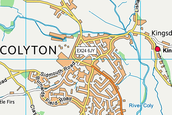 EX24 6JY map - OS VectorMap District (Ordnance Survey)