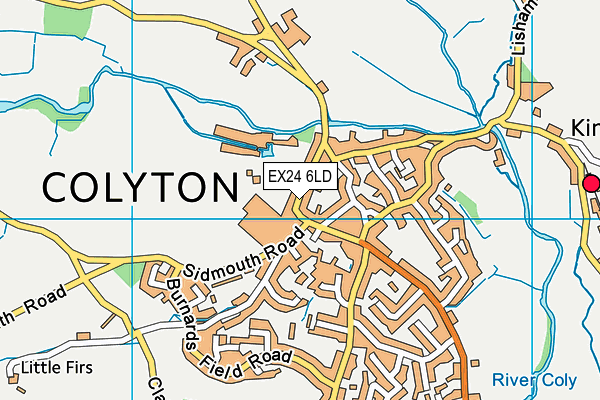 Colyton Fc - Chantry Bridge map (EX24 6LD) - OS VectorMap District (Ordnance Survey)