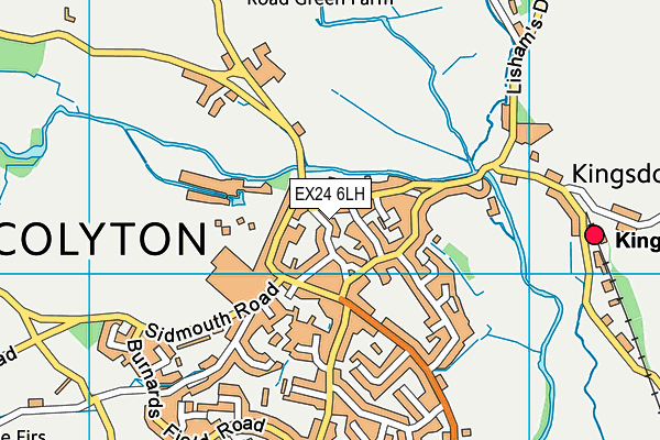 EX24 6LH map - OS VectorMap District (Ordnance Survey)