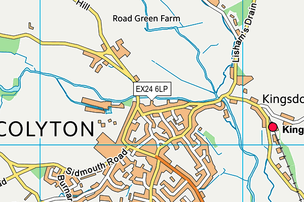 EX24 6LP map - OS VectorMap District (Ordnance Survey)