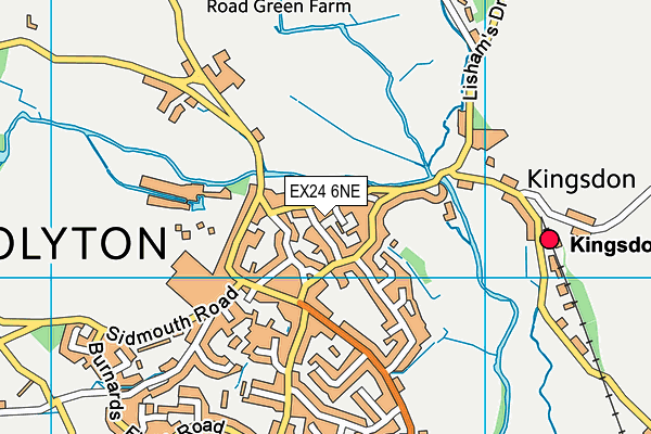 EX24 6NE map - OS VectorMap District (Ordnance Survey)