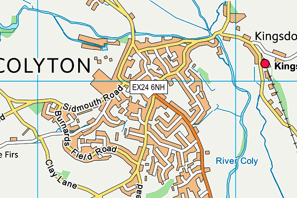 EX24 6NH map - OS VectorMap District (Ordnance Survey)