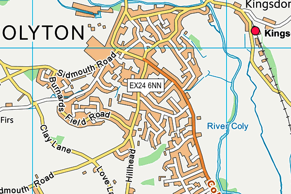 EX24 6NN map - OS VectorMap District (Ordnance Survey)