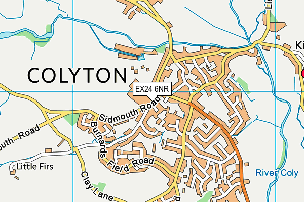 EX24 6NR map - OS VectorMap District (Ordnance Survey)