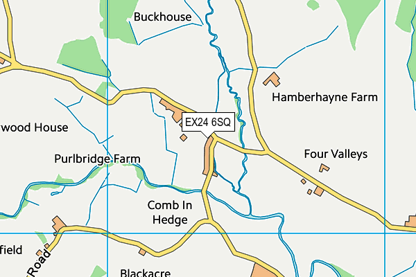 EX24 6SQ map - OS VectorMap District (Ordnance Survey)