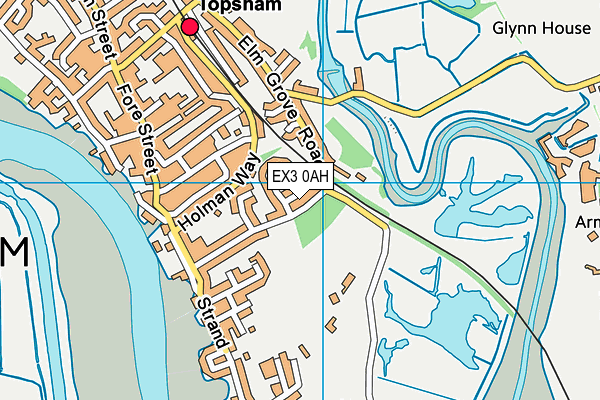 EX3 0AH map - OS VectorMap District (Ordnance Survey)