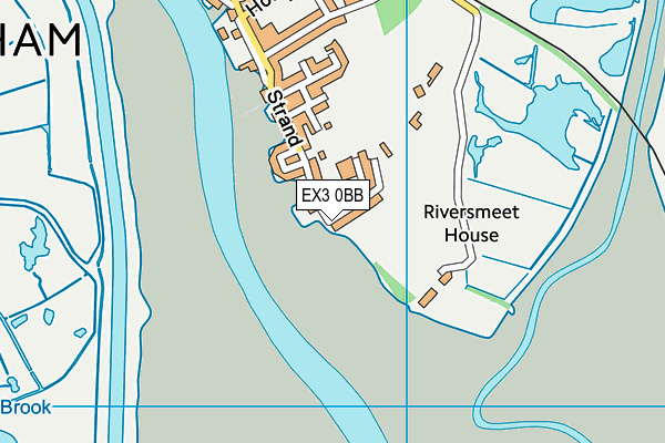 EX3 0BB map - OS VectorMap District (Ordnance Survey)