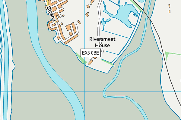 EX3 0BE map - OS VectorMap District (Ordnance Survey)
