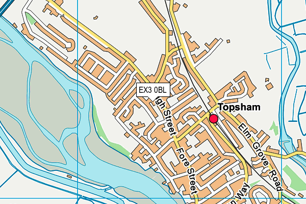 EX3 0BL map - OS VectorMap District (Ordnance Survey)