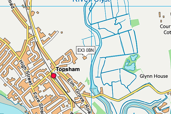 EX3 0BN map - OS VectorMap District (Ordnance Survey)