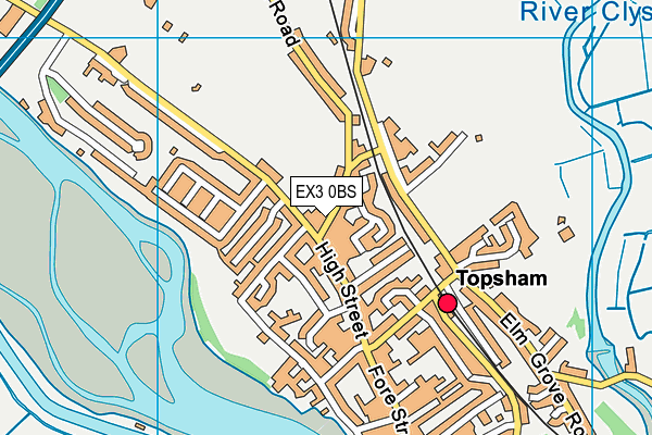 EX3 0BS map - OS VectorMap District (Ordnance Survey)