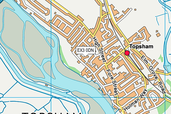 The Topsham School map (EX3 0DN) - OS VectorMap District (Ordnance Survey)