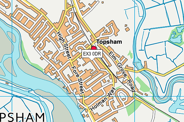 EX3 0DR map - OS VectorMap District (Ordnance Survey)